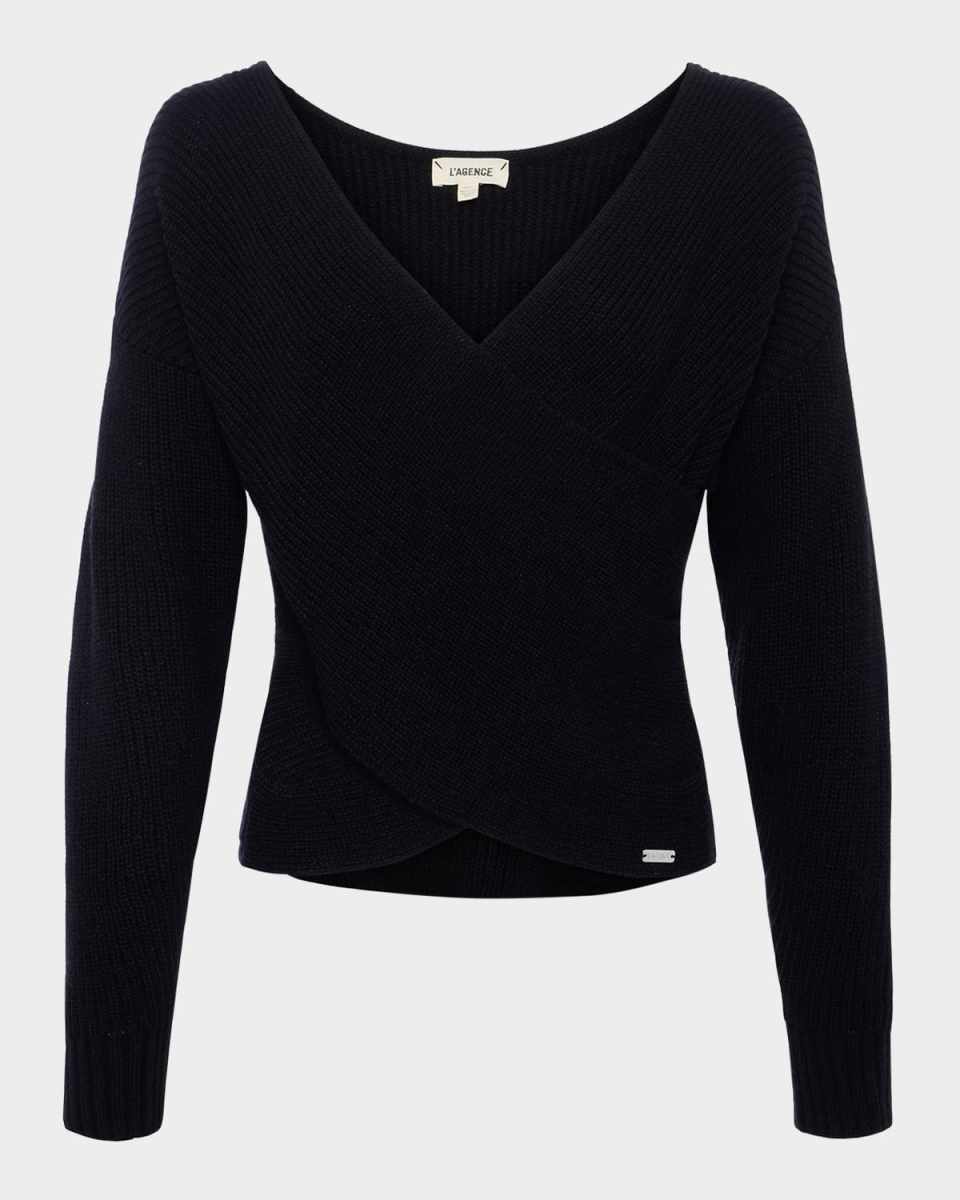 Antonella Surplice Sweater